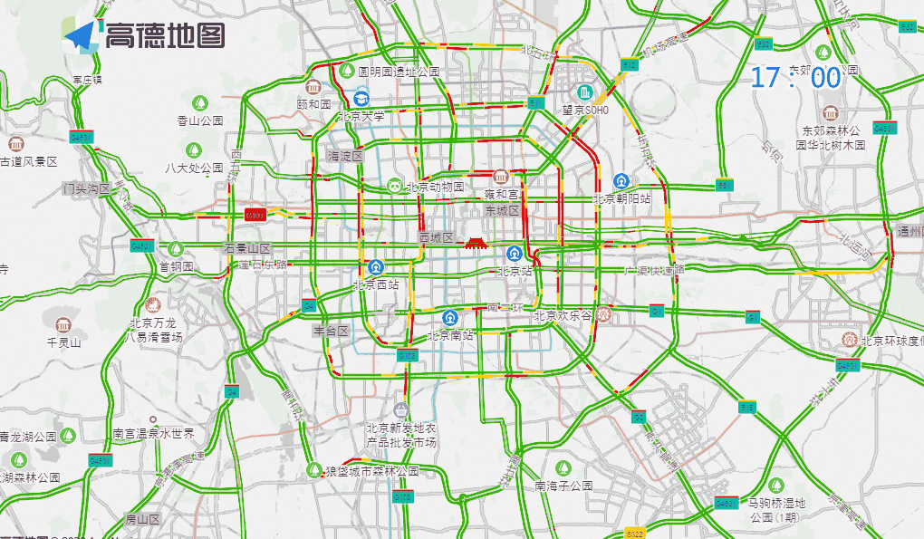 北京周末交通預測預報_北京公園景區(qū)周邊交通壓力_出行提示
