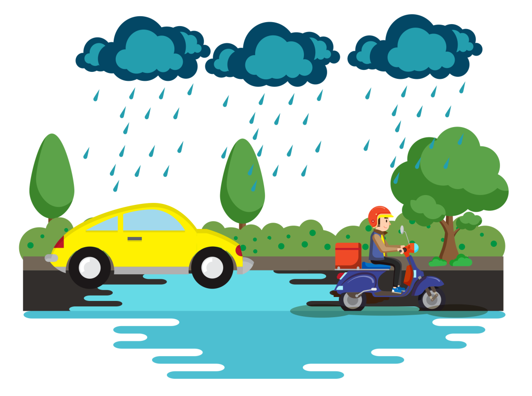 雨天騎車出行注意事項_雨天出行安全注意事項_出行提示