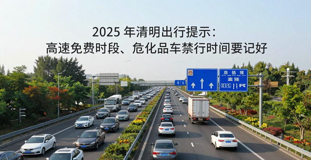 清明節(jié)道路交通流量預(yù)測_出行提示_2025年清明節(jié)高速免費出行提示